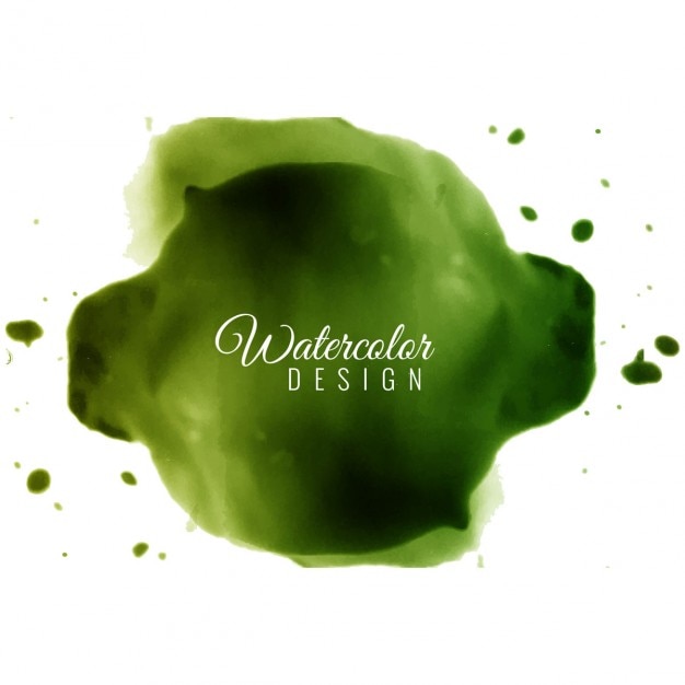 Free Vector green watercolor design