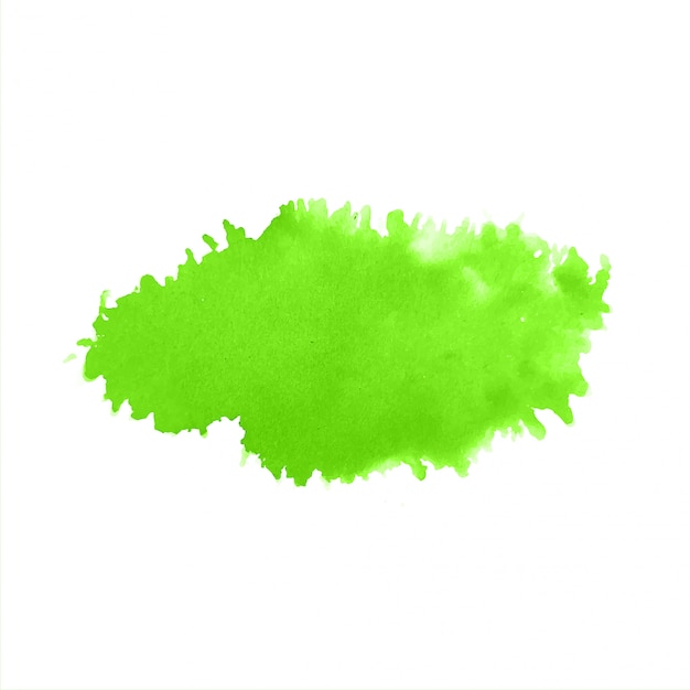 Free Vector green watercolor modern splash