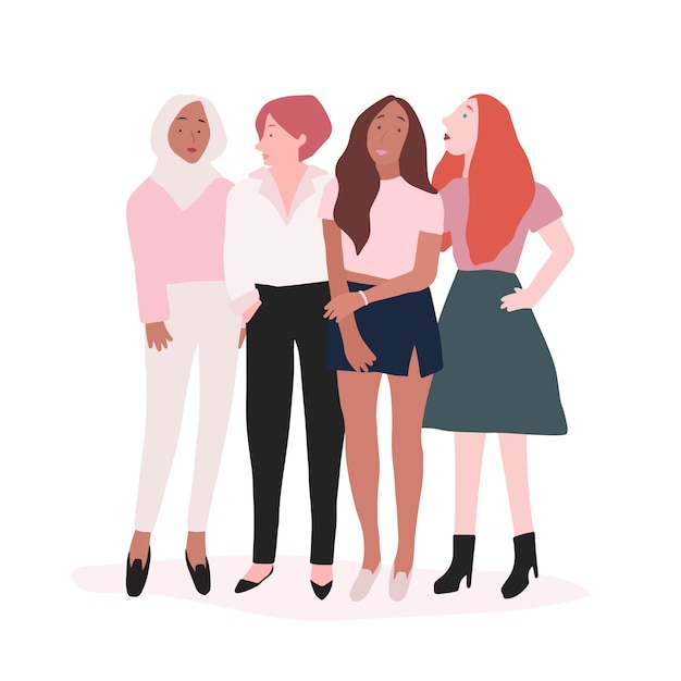 Free vector group of strong women vector