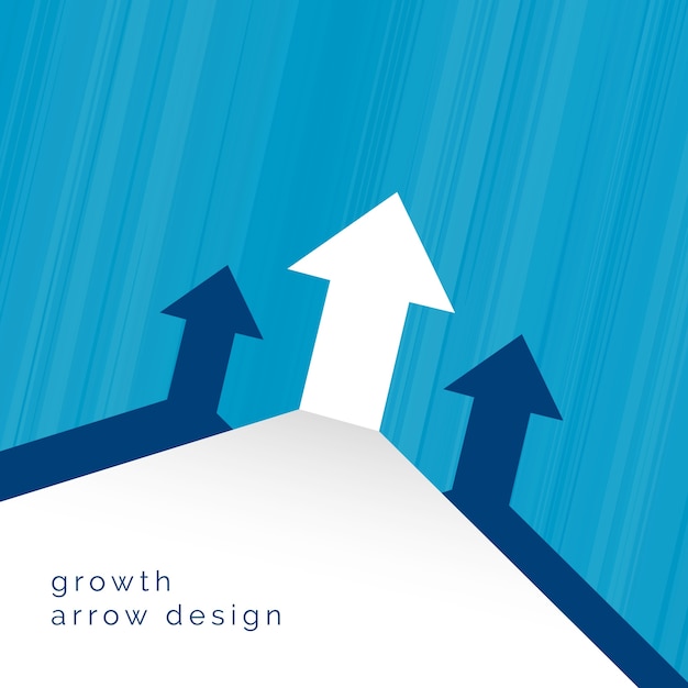 Free Vector growing arrows design