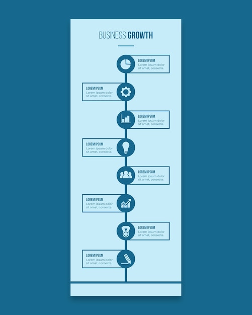 Growth timeline template design