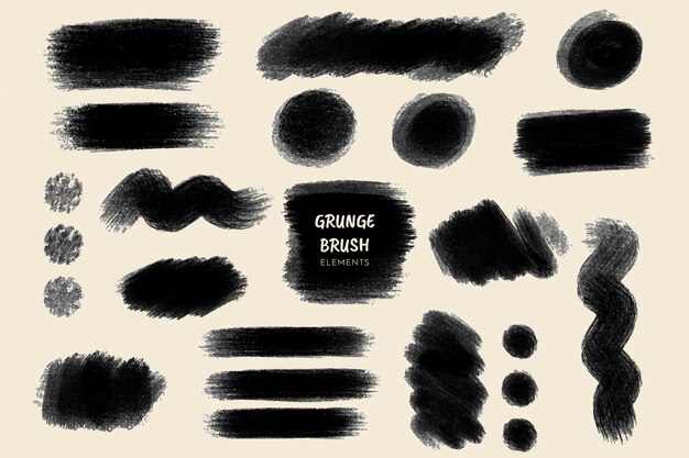 Grunge Brush Strokes Collection