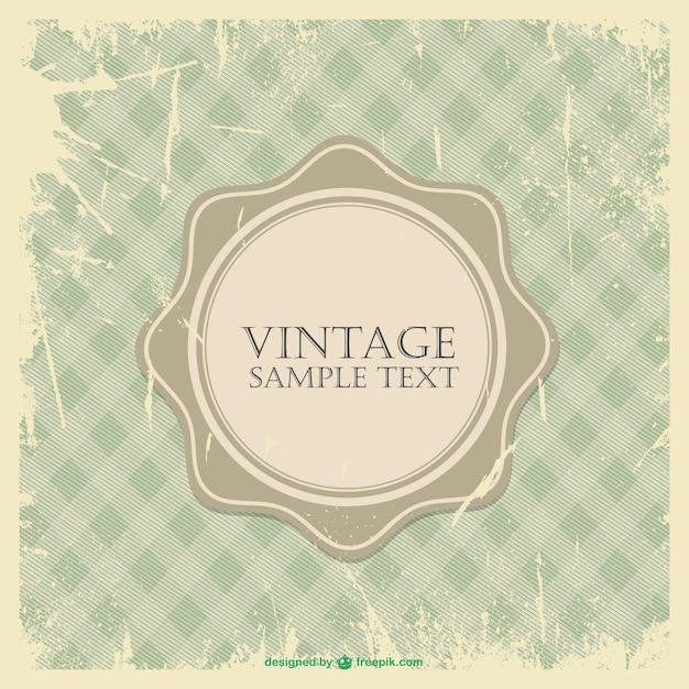 Free Vector grunge vintage frame