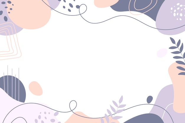 Free Vector hand drawn abstract shapes background