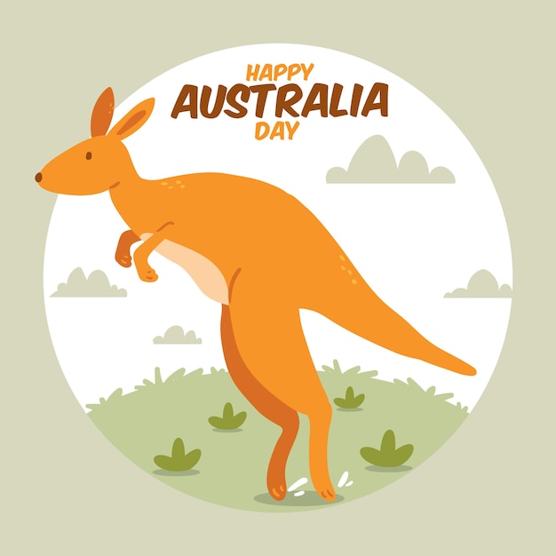 Hand drawn australia day