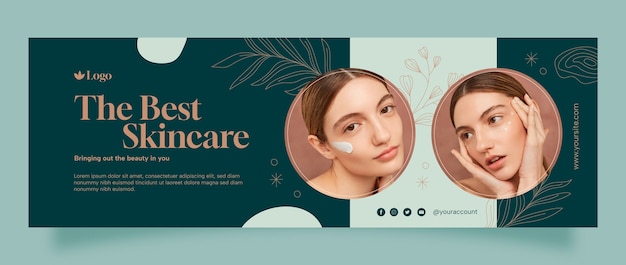 Hand drawn beauty template design