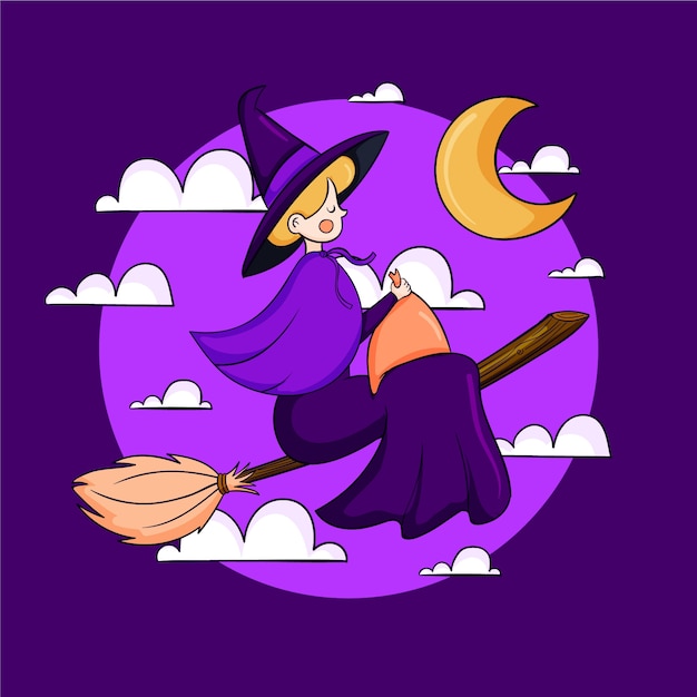 Free Vector hand drawn befana illustration