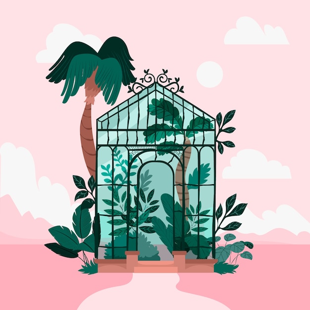 Free vector hand drawn  botanical garden illustration