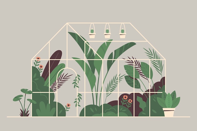 Free vector hand drawn botanical garden illustration