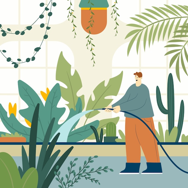 Free vector hand drawn botanical garden illustration