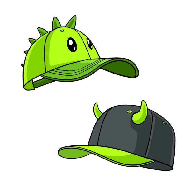 Free vector hand drawn cap cartoon illustration