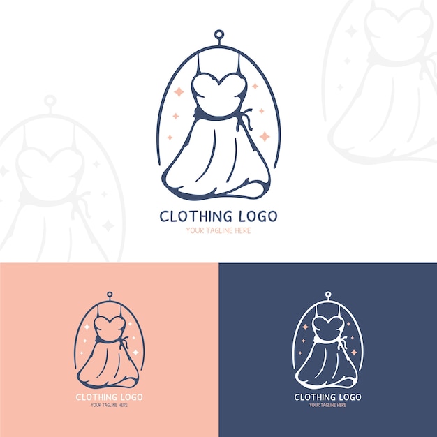 Free Vector hand drawn clothing store design