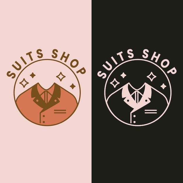 Free Vector hand drawn clothing store logo design