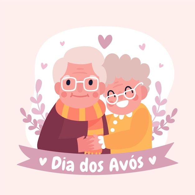 Hand drawn dia dos avos illustration