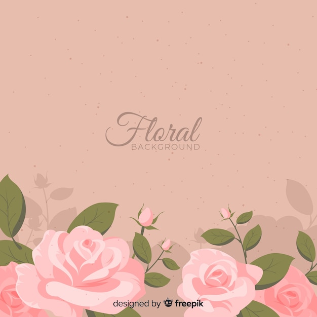 Free Vector hand drawn floral background