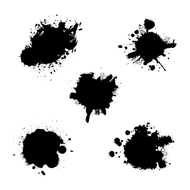 Free Vector hand drawn ink splash element