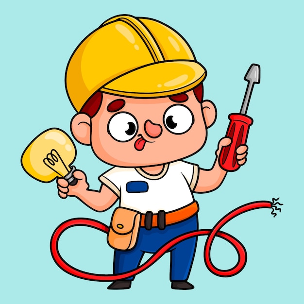 Free Vector hand drawn job cartoon illustration