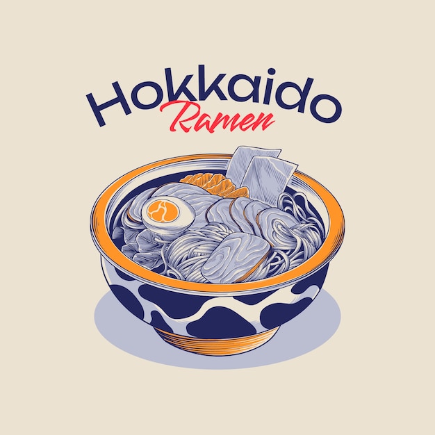 Free Vector hand drawn ramen illustration