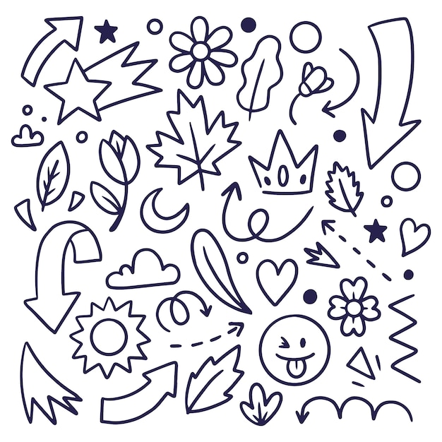 Free Vector hand drawn scribble element