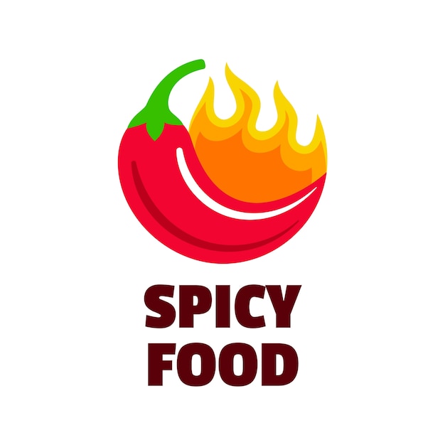 Hand drawn spicy logo design