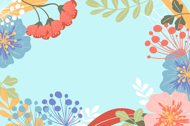 Free vector hand drawn spring background