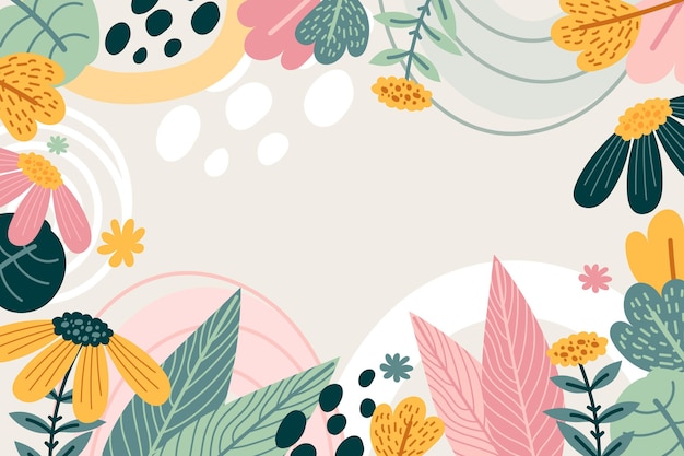 Free vector hand drawn spring background