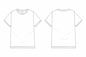 Free vector hand drawn t-shirt outline illustration