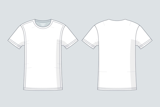 Free vector hand drawn t-shirt outline illustration