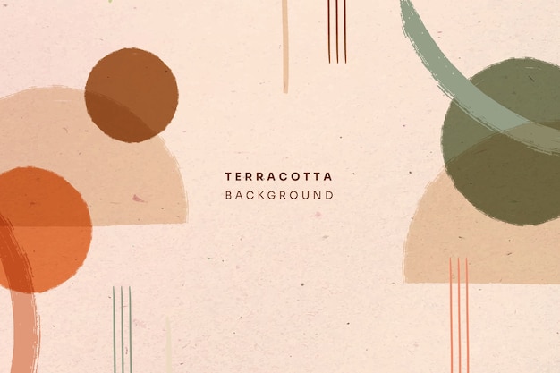 Free vector hand drawn terracotta background