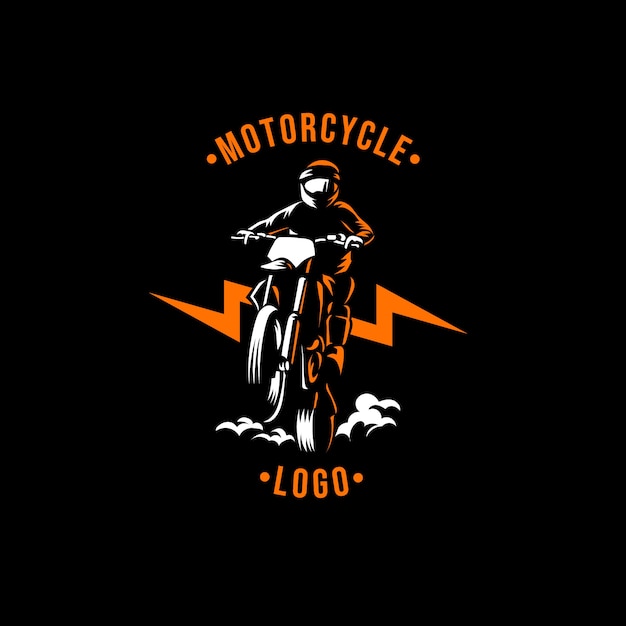 Free Vector hand drawn vintage motorcycle logo