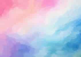 Free vector hand painted abstract rainbow coloured watercolour background
