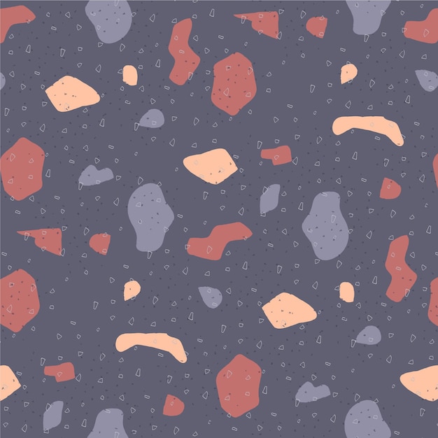 Free Vector hand painted colorful terrazzo pattern