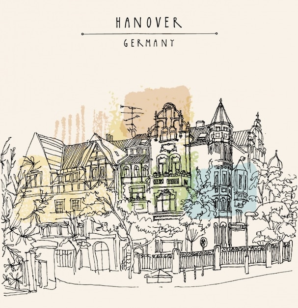 Free Vector hannover background design