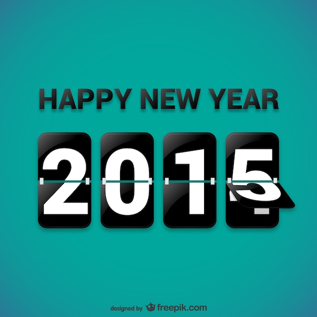 Free Vector happy 2015 background