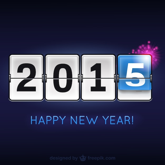 Free Vector happy 2015 modern vector