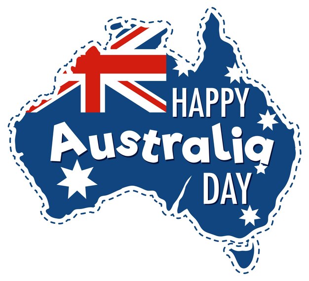 Happy Australia Day Banner Design