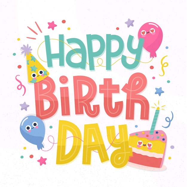 Free vector happy birthday concept