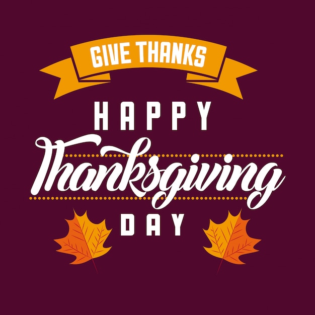 Free vector happy thanksgiving celebration