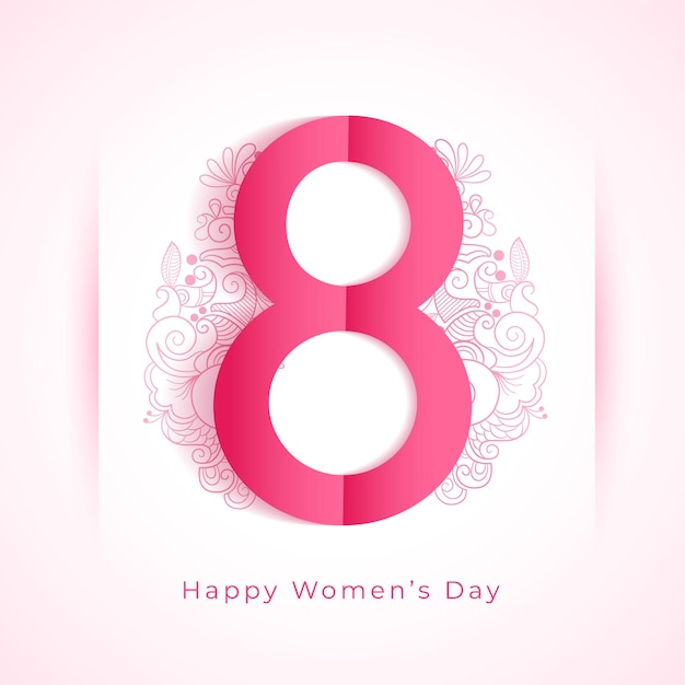 Free Vector happy womens day decorative greeting wishes background