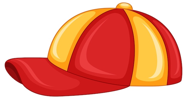 Free vector hat in red and yellow color