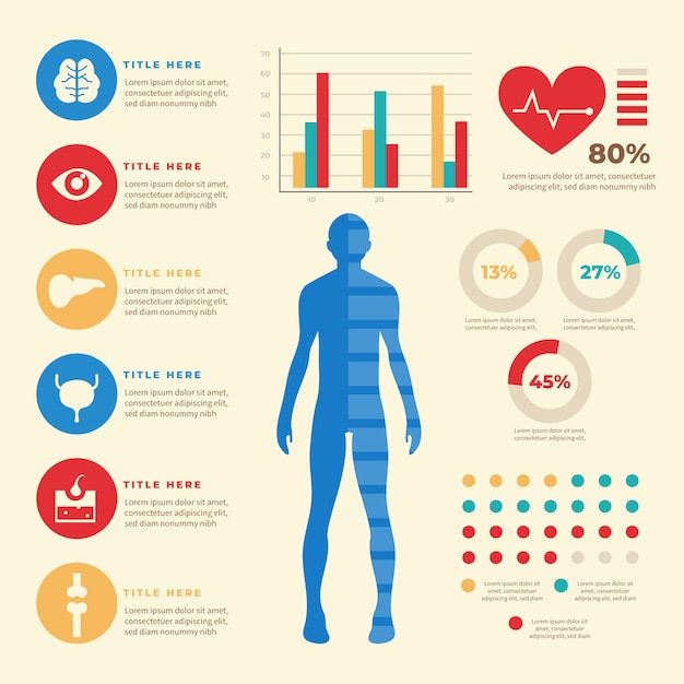 Free Vector healthcare medical infographic