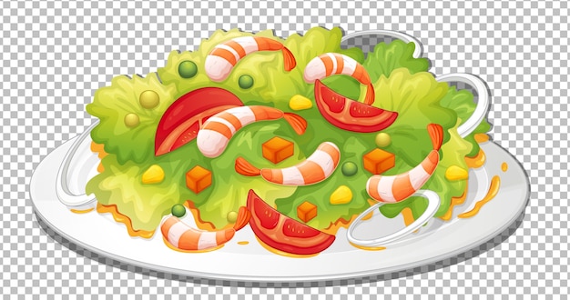 Free vector healthy salad on transparent background