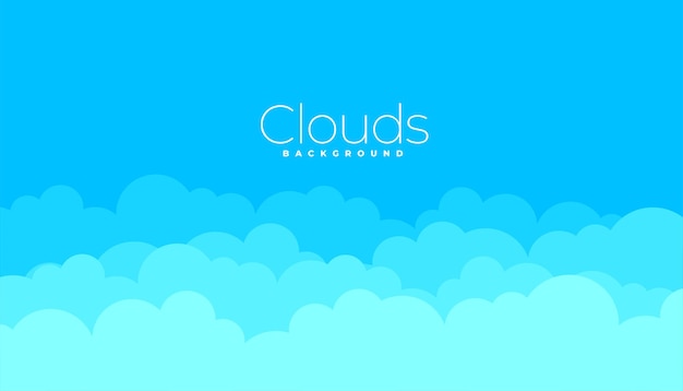 Free Vector heaven inspired paper clouds sky wallpaper for cartoon backdrop