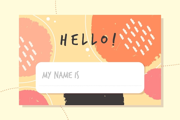 Hello my name is label