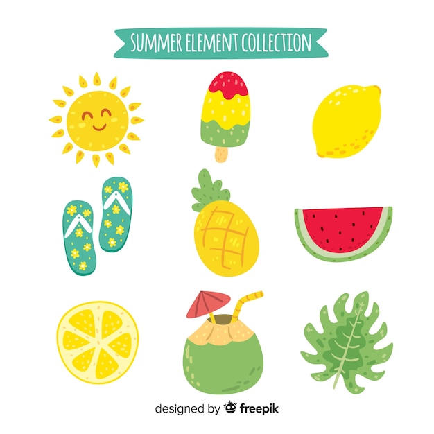 Free Vector hello summer background