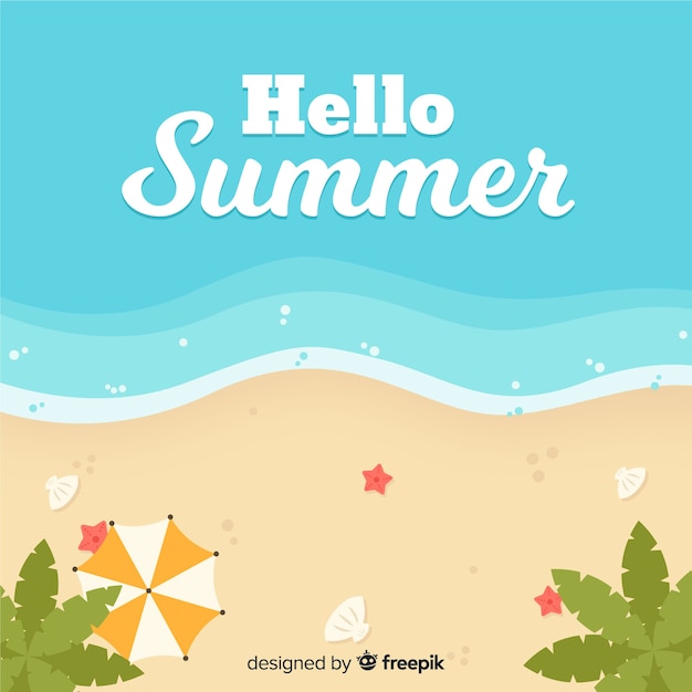 Free Vector hello summer