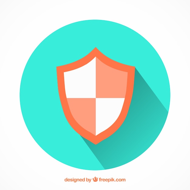 Free vector heraldic shield in flat design