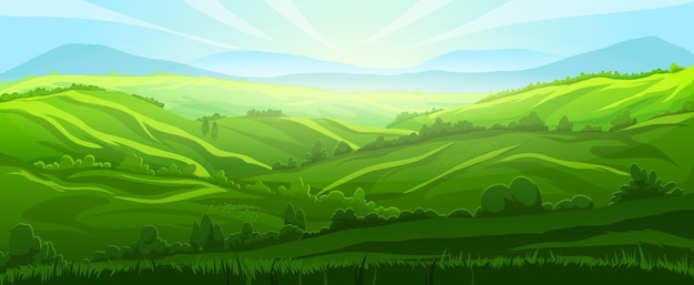 Free Vector hill background landscape vector