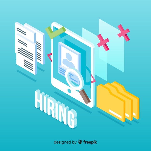 Free Vector hiring concept