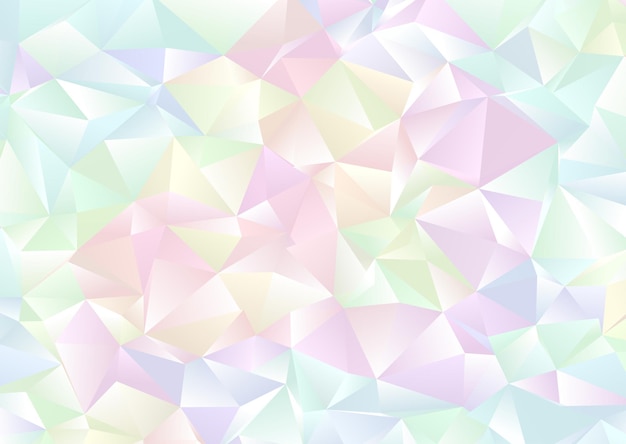 Free Vector hologram style low poly pastel geometric background